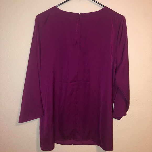 The Limited | Plum Blouse with Decorative Chain - Picture 2 of 6